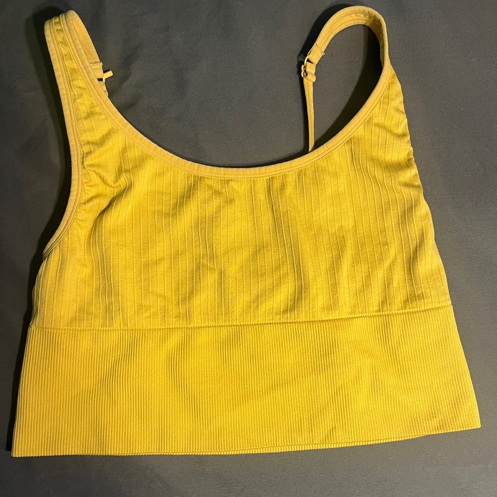 PINK Victoria's Secret Beige Ribbed Top